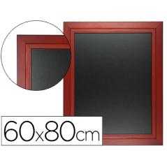 Pizarra negra liderpapel mural de madera con superficie para rotuladores tipo tiza 60x80cm