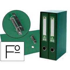 Modulo liderpapel 2 archivadores folio 2 anillas mecanismo de palanca 75mm verde