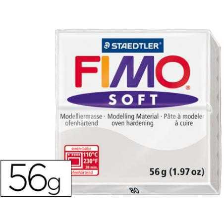 Pasta staedtler fimo soft 56 gr color gris