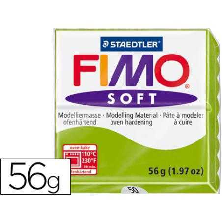 Pasta staedtler fimo soft 56 gr color verde manzana
