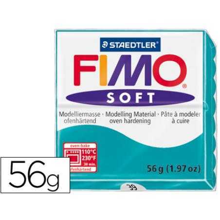 Pasta staedtler fimo soft 56 gr color verde menta