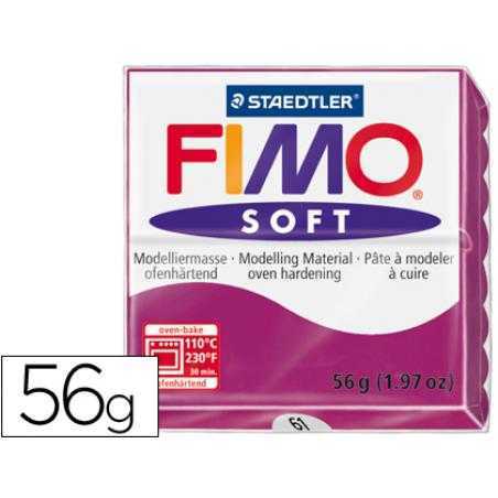 Pasta staedtler fimo soft 56 gr color purpura
