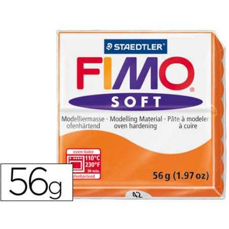 Pasta staedtler fimo soft 56 gr color naranja