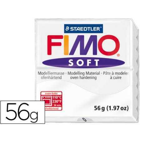 Pasta staedtler fimo soft 56 gr color blanco