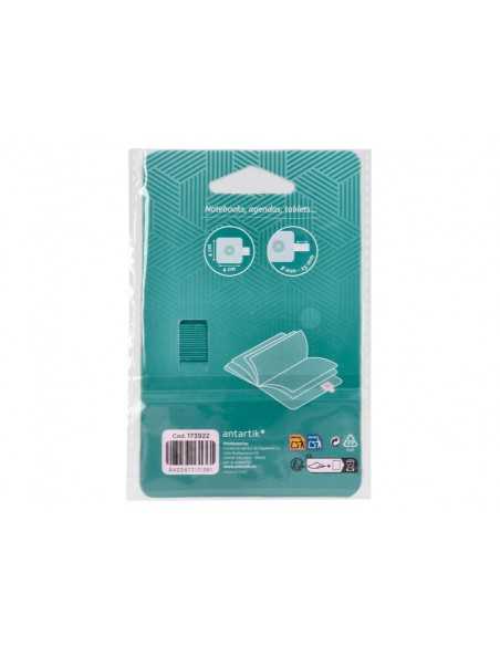 Portaboligrafo autoadhesivo antartik para cuaderno note con elastico hasta 15 mm grosor 80 mm verde aguamarina