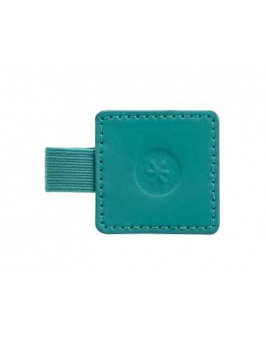 Portaboligrafo autoadhesivo antartik para cuaderno note con elastico hasta 15 mm grosor 80 mm verde aguamarina