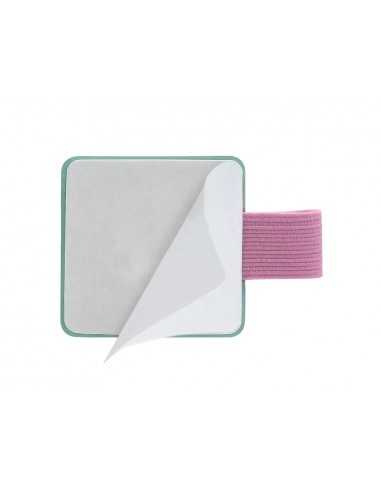 Portaboligrafo autoadhesivo antartik para cuaderno note con elastico hasta 15 mm grosor 80 mm turquesa y rosa