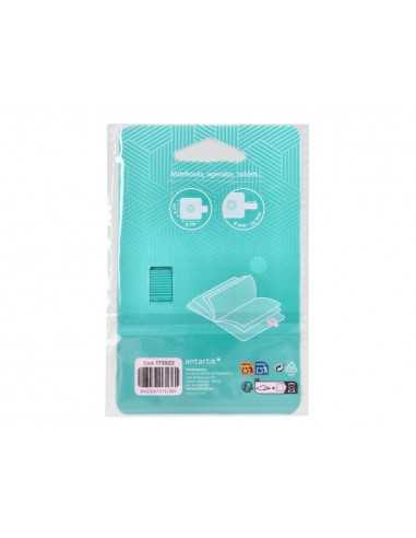 Portaboligrafo autoadhesivo antartik para cuaderno note con elastico hasta 15 mm grosor 80 mm turquesa 40x40
