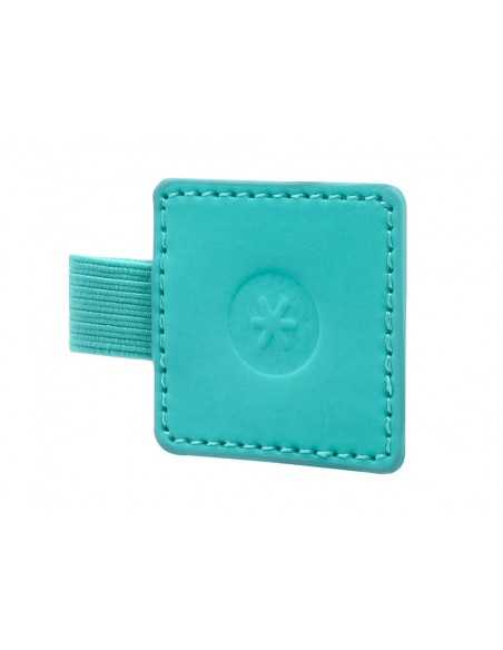 Portaboligrafo autoadhesivo antartik para cuaderno note con elastico hasta 15 mm grosor 80 mm turquesa 40x40