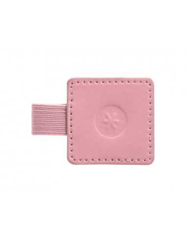 Portaboligrafo autoadhesivo antartik para cuaderno note con elastico hasta 15 mm grosor 80 mm rosa 40x40 mm