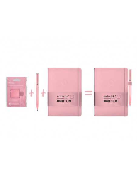 Portaboligrafo autoadhesivo antartik para cuaderno note con elastico hasta 15 mm grosor 80 mm rosa 40x40 mm Portaboligrafo autoadhesivo antartik para cuaderno note con elastico hasta 15 mm grosor 80 mm rosa 40x40 mm