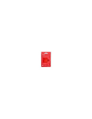 Portaboligrafo autoadhesivo antartik para cuaderno note con elastico hasta 15 mm grosor 80 mm rojo 40x40 mm