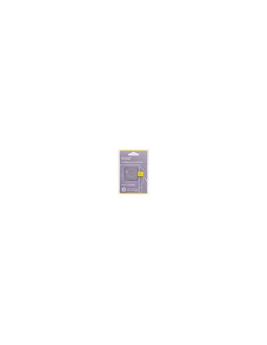 Portaboligrafo autoadhesivo antartik para cuaderno note con elastico hasta 15 mm grosor 80 mm morado y amarillo