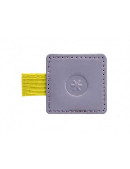 Portaboligrafo autoadhesivo antartik para cuaderno note con elastico hasta 15 mm grosor 80 mm morado y amarillo Portaboligrafo autoadhesivo antartik para cuaderno note con elastico hasta 15 mm grosor 80 mm morado y amarillo