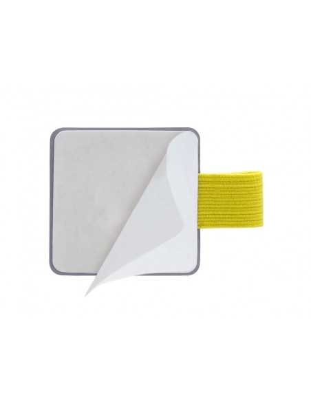 Portaboligrafo autoadhesivo antartik para cuaderno note con elastico hasta 15 mm grosor 80 mm morado y amarillo Portaboligrafo autoadhesivo antartik para cuaderno note con elastico hasta 15 mm grosor 80 mm morado y amarillo