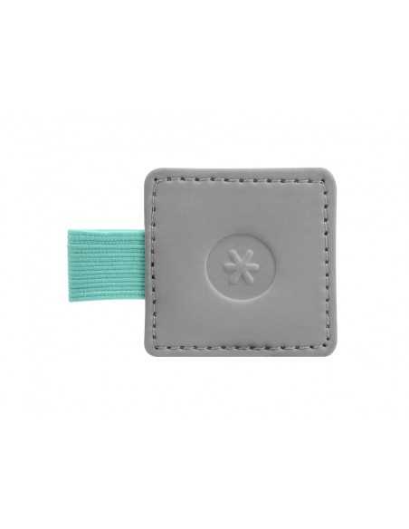 Portaboligrafo autoadhesivo antartik para cuaderno note con elastico hasta 15 mm grosor 80 mm gris y turquesa Portaboligrafo autoadhesivo antartik para cuaderno note con elastico hasta 15 mm grosor 80 mm gris y turquesa