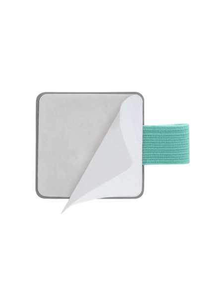 Portaboligrafo autoadhesivo antartik para cuaderno note con elastico hasta 15 mm grosor 80 mm gris y turquesa Portaboligrafo autoadhesivo antartik para cuaderno note con elastico hasta 15 mm grosor 80 mm gris y turquesa