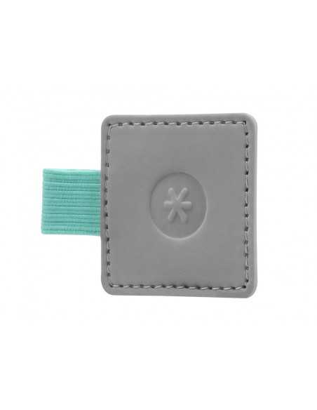 Portaboligrafo autoadhesivo antartik para cuaderno note con elastico hasta 15 mm grosor 80 mm gris y turquesa Portaboligrafo autoadhesivo antartik para cuaderno note con elastico hasta 15 mm grosor 80 mm gris y turquesa