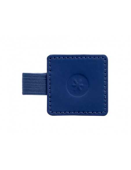 Portaboligrafo autoadhesivo antartik para cuaderno note con elastico hasta 15 mm grosor 80 mm azul marino