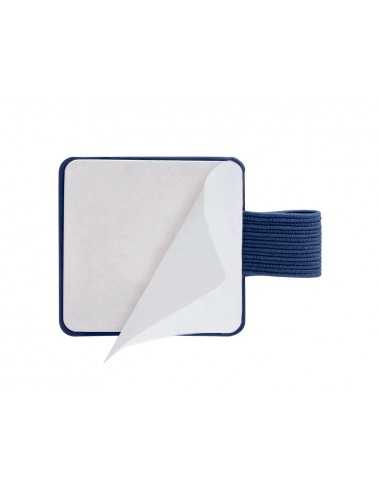 Portaboligrafo autoadhesivo antartik para cuaderno note con elastico hasta 15 mm grosor 80 mm azul marino