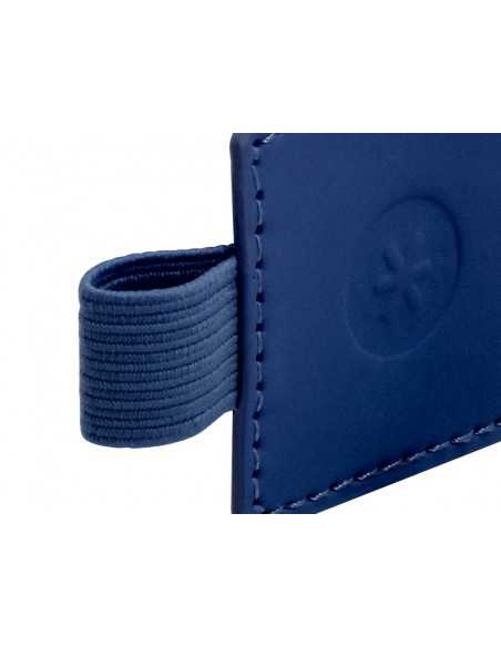 Portaboligrafo autoadhesivo antartik para cuaderno note con elastico hasta 15 mm grosor 80 mm azul marino