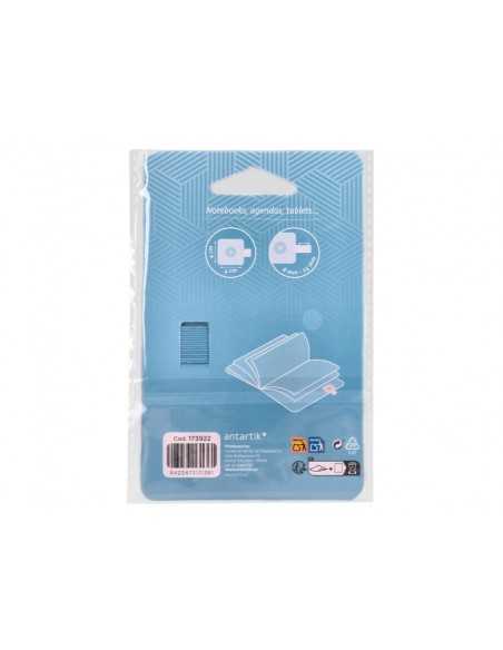 Portaboligrafo autoadhesivo antartik para cuaderno note con elastico hasta 15 mm grosor 80 mm azul claro 40x40 Portaboligrafo autoadhesivo antartik para cuaderno note con elastico hasta 15 mm grosor 80 mm azul claro 40x40