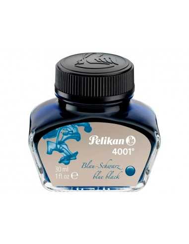 Tinta estilografica pelikan 4001 negro/azul bote 30 ml
