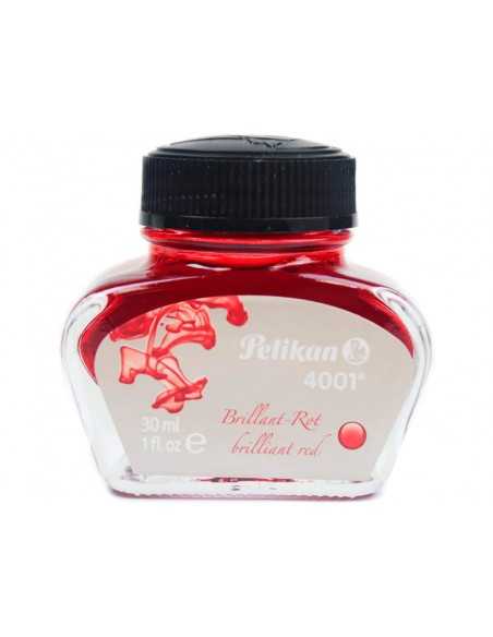 Tinta estilografica pelikan 4001 rojo brillante bote 30 ml Tinta estilografica pelikan 4001 rojo brillante bote 30 ml