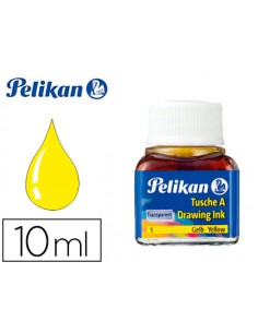 Tinta china pelikan amarillo bote de 10 ml