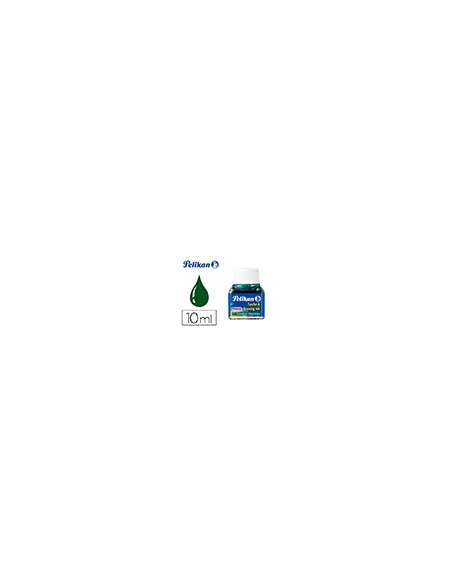Tinta china pelikan verde oscuro bote de 10 ml