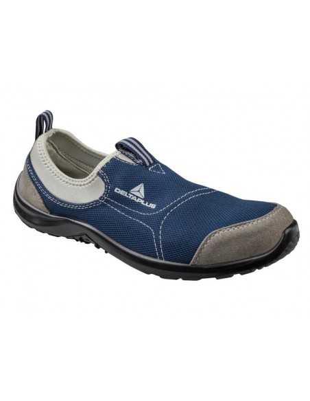 Zapatos de seguridad deltaplus de poliester y algodon con plantilla y puntera - color azul marino talla 45 Zapatos de seguridad deltaplus de poliester y algodon con plantilla y puntera - color azul marino talla 45
