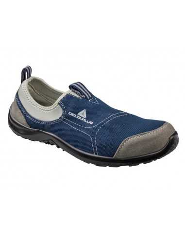 Zapatos de seguridad deltaplus de poliester y algodon con plantilla y puntera - color azul marino talla 41