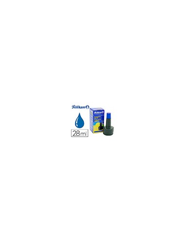Tinta tampon pelikan azul bote 28 ml