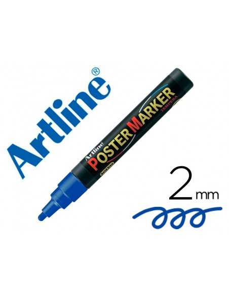 Rotulador artline poster marker epp-4-azu punta redonda 2 mm color azul