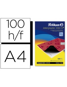 Papel carbon pelikan negro interplastic din a4 caja de 100 hojas