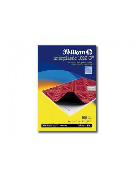 Papel carbon pelikan negro interplastic din a4 caja de 100 hojas