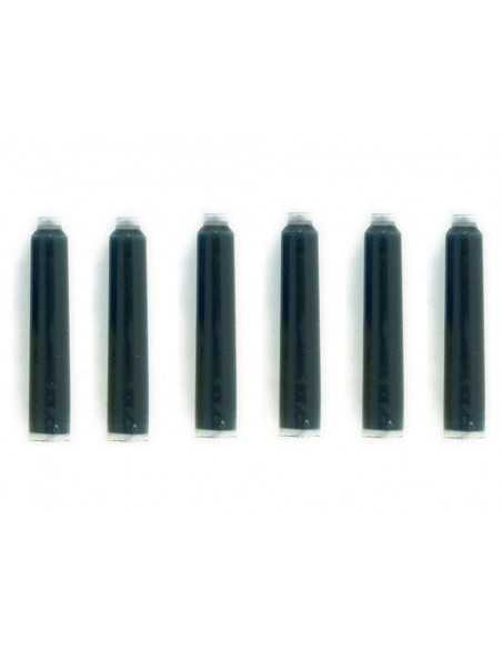 Tinta para plumas pelikan negra caja 6 cartuchos