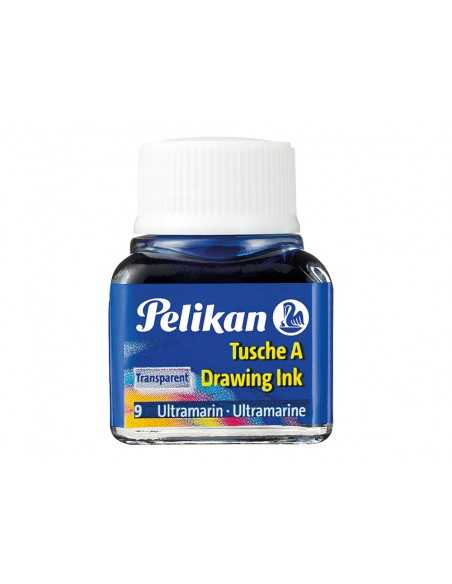 Tinta china pelikan azul ultramar bote de 10 ml