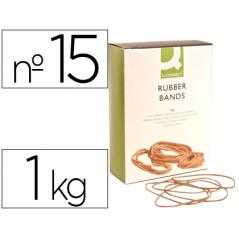 Gomillas elasticas q-connect 1000 gr numero 15 150 x 2 mm