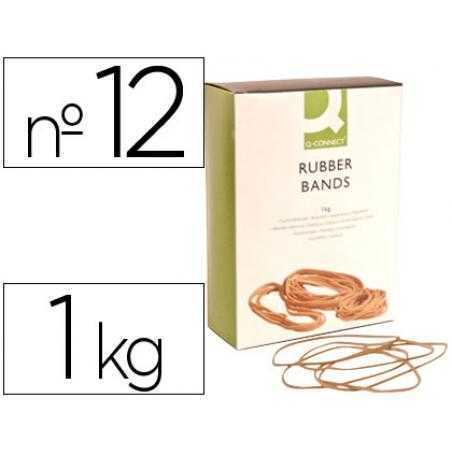 Gomillas elasticas q-connect 1000 gr numero 12 120 x 2 mm