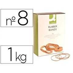Gomillas elasticas q-connect 1000 gr numero 8 80 x 2 mm