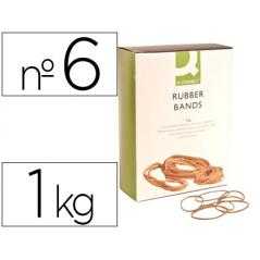 Gomillas elasticas q-connect 1000 gr numero 6 60 x 2 mm