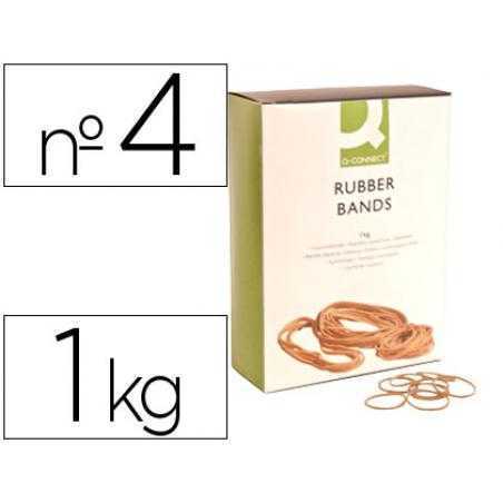 Gomillas elasticas q-connect 1000 gr numero 4 40 x 2 mm