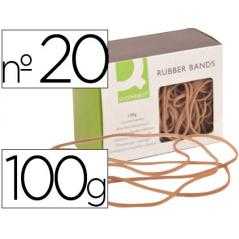 Gomillas elasticas q-connect 100 gr numero 20 200 x 2 mm