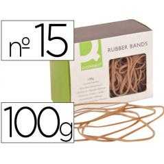 Gomillas elasticas q-connect 100 gr numero 15 150 x 2 mm