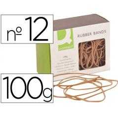 Gomillas elasticas q-connect 100 gr numero 12 120 x 2 mm