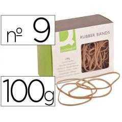 Gomillas elasticas q-connect 100 gr numero 9 90 x 2 mm