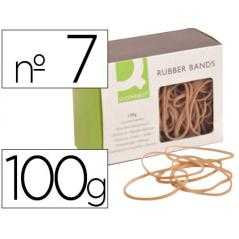 Gomillas elasticas q-connect 100 gr numero 7 70 x 2 mm