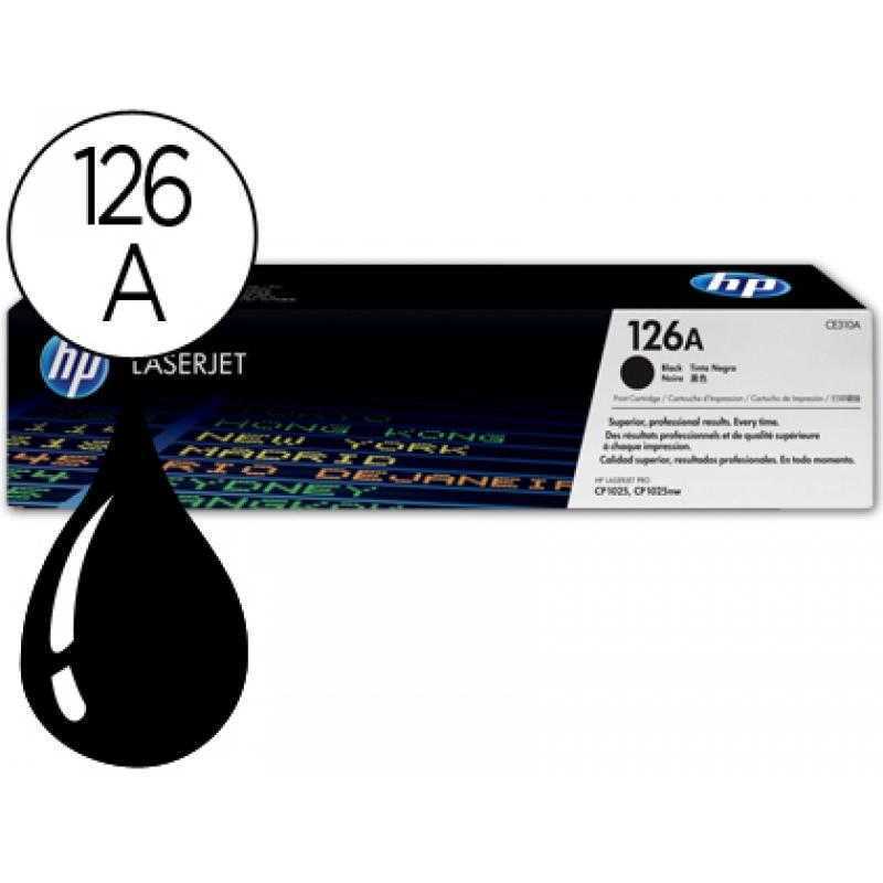 Toner hp laserjet cp1025 mfp m175a ce310a negro -1200 pag-