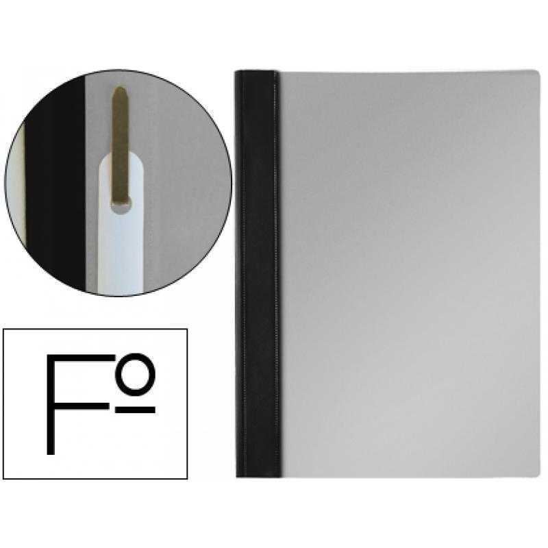 Carpeta dossier fastener pvc esselte folio negro